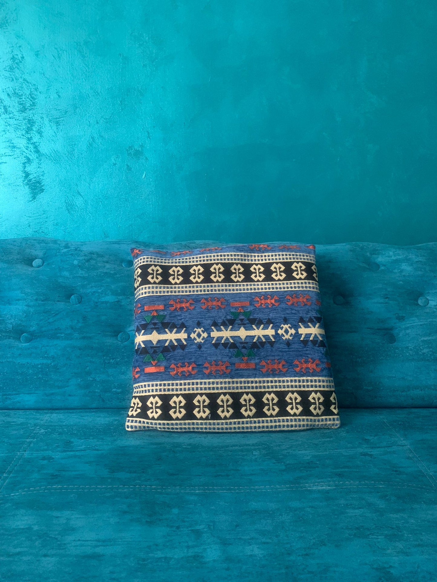 Set 2 Perne Kilim Albastra 40 x 40 cm