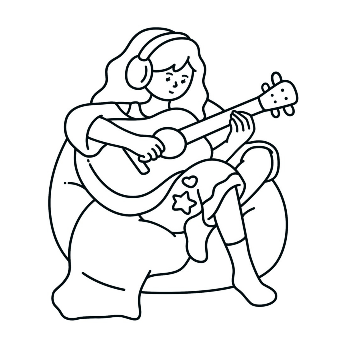 Interiorul cărții Cozy Girl PDF, cu ilustrații imprimabile în stil cozy pentru momente de relaxare și creativitate – Cotomag