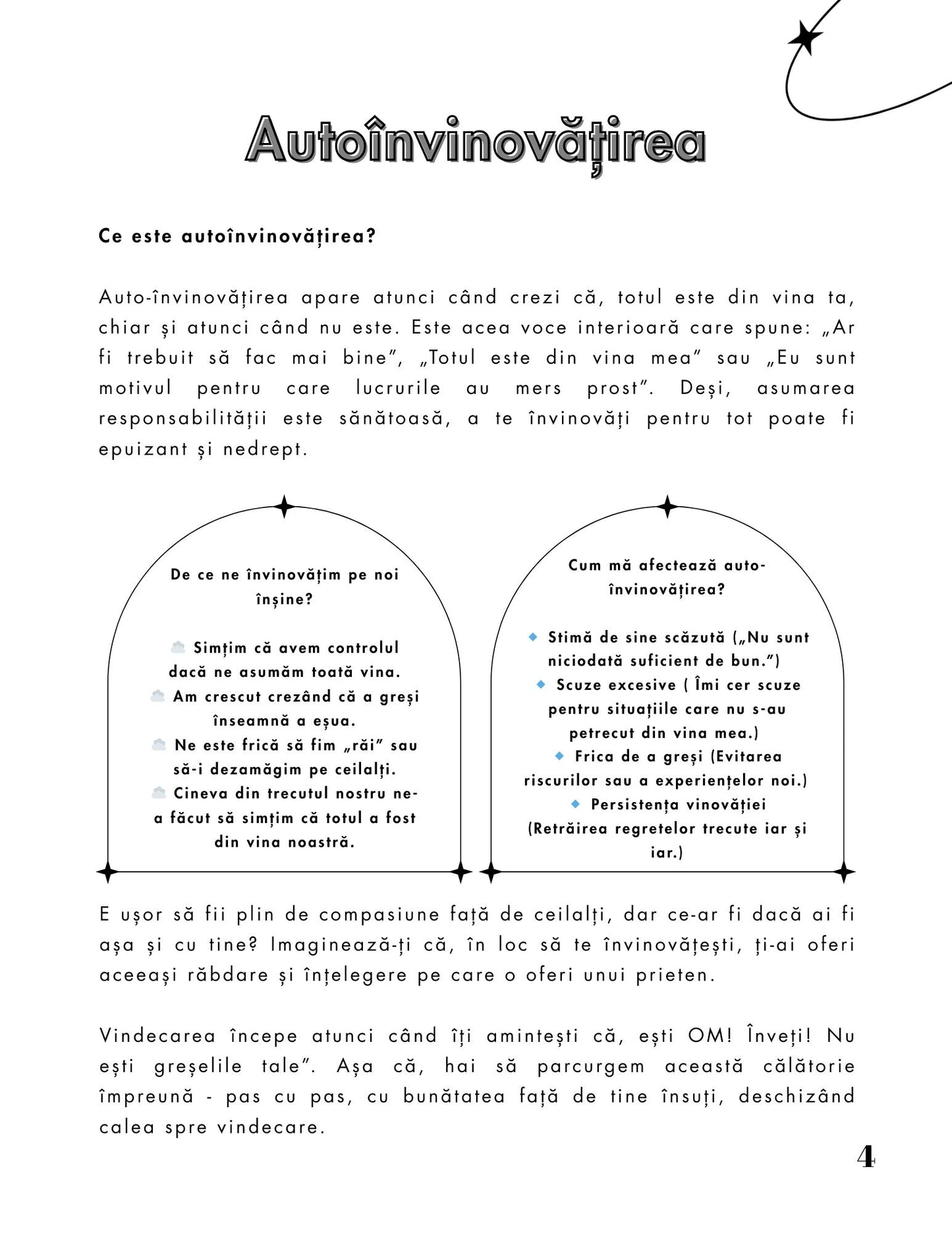 Interior Jurnalul de Lucru PDF Eliberarea de Autoinvinovățire – exerciții practice pentru reducerea vinovăției și construirea blândeții și acceptării de sine, cotomag.ro