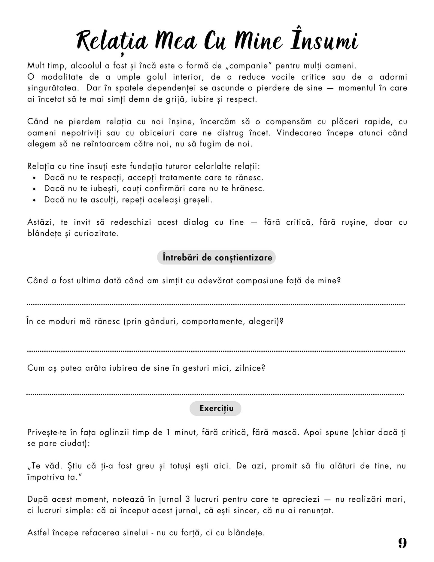 Jurnalul Eliberarii Mele - O Calatorie Pas Cu Pas Pentru Vindecarea Dependentei De Alcool - Calatoria Spre Claritate / Program de Autovindecare / Transformare Personala / Regasirea Sinelui