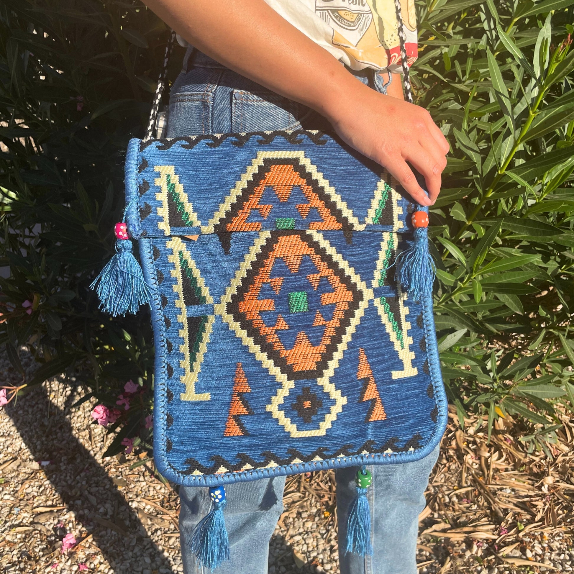 Geanta Kilim - Albastra