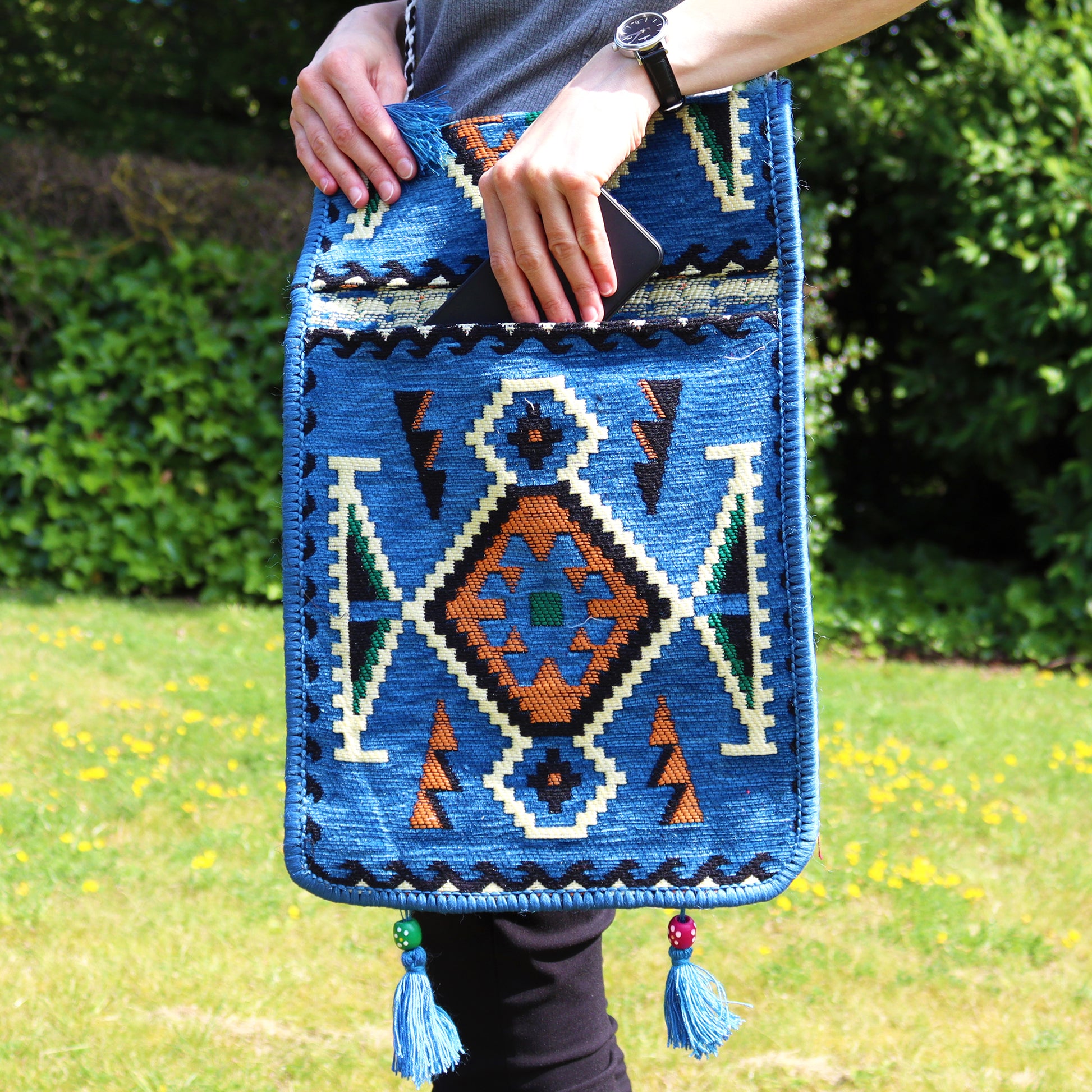 Geanta Kilim - Albastra