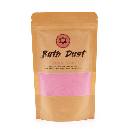 Pulbere Spumantă de Baie - Petale de Trandafir 190g