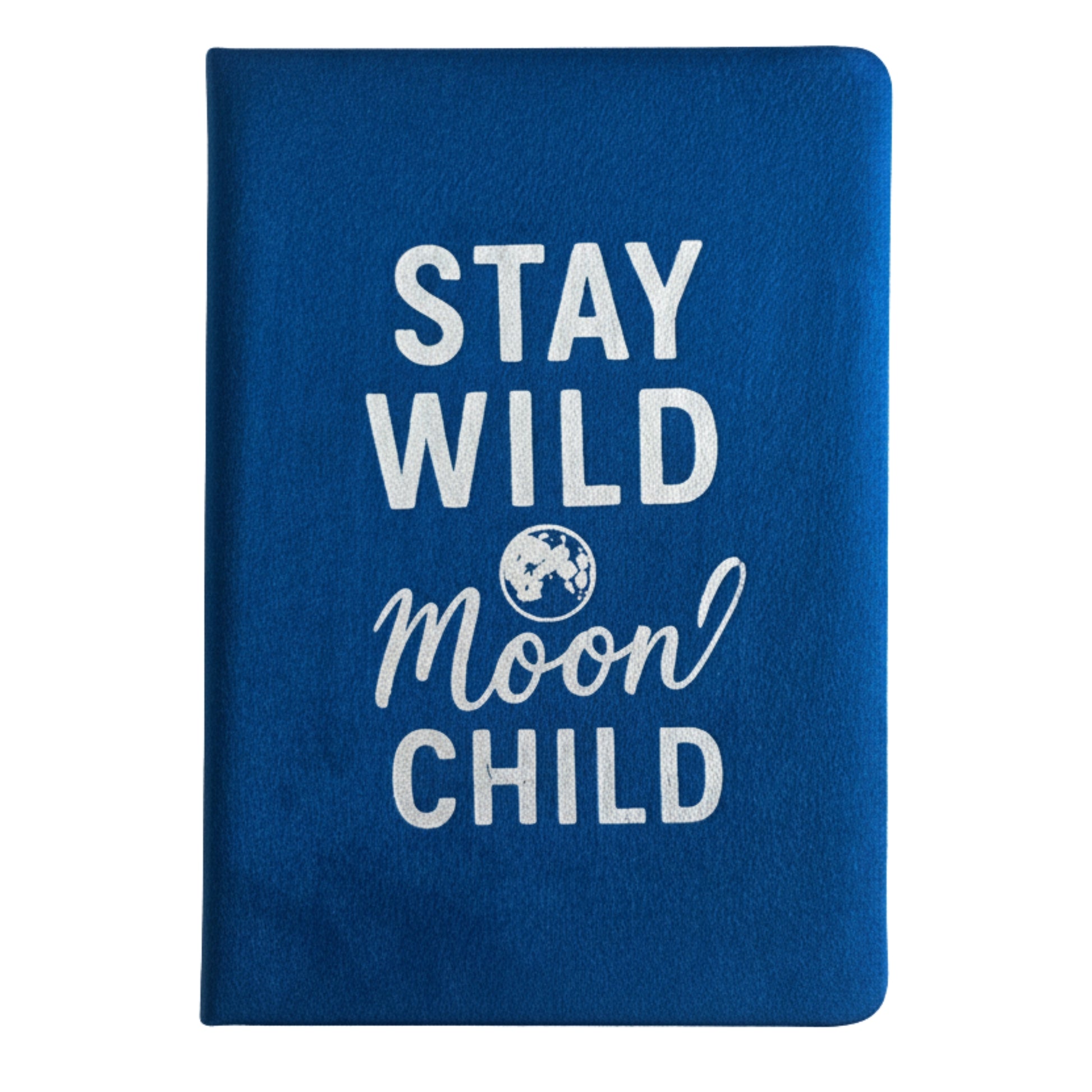 Agenda Catifea 80 Pagini Albastru – Stay Wild MAgenda Catoon Child – Carnet Creativ pentru Notite, Inspiratie si Reflectie / Jurnal pentru Creativitate si Idei