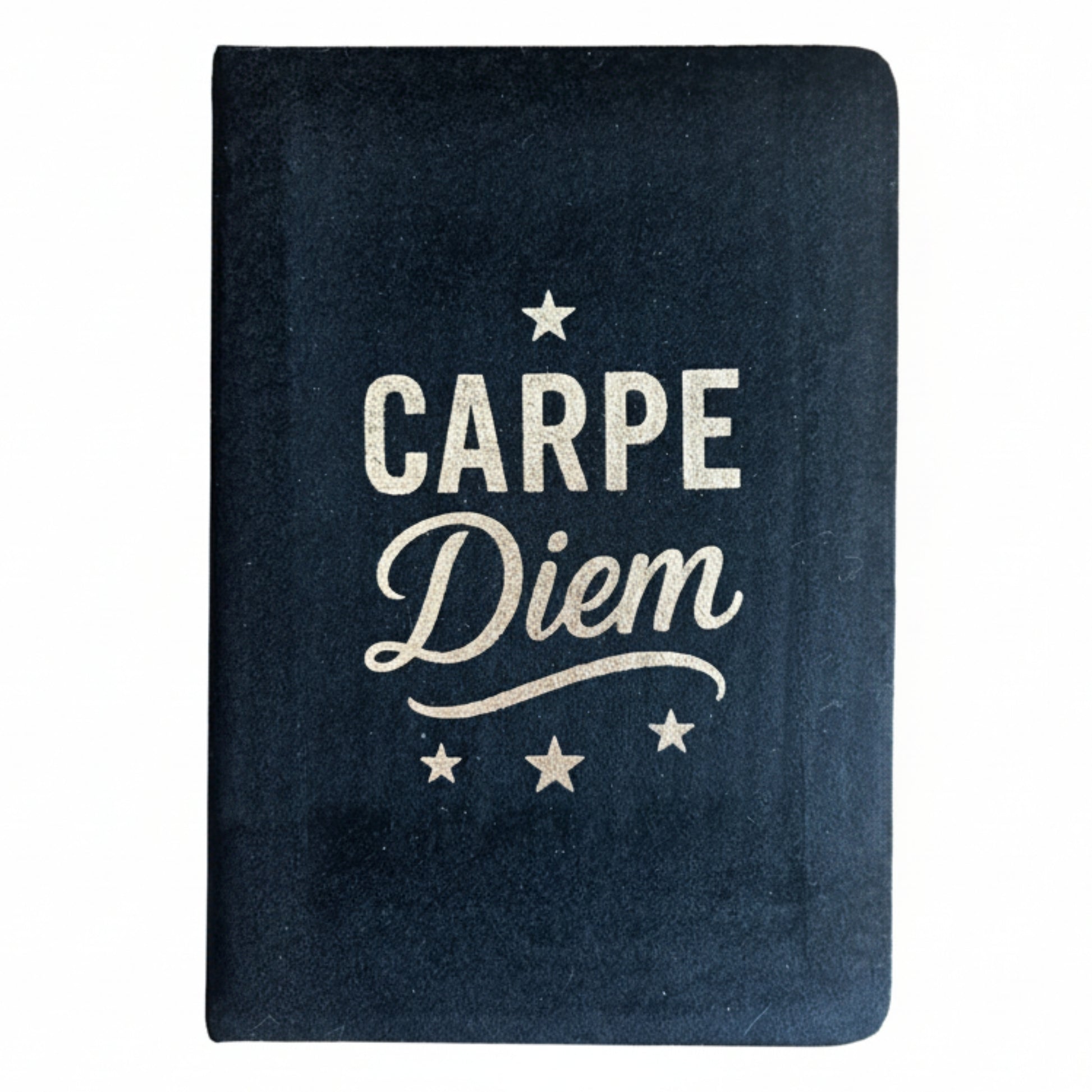 Agenda Catifea 80 Pagini Negru – Carpe Diem – Carnet Creativ pentru Notite, Inspiratie si Reflectie / Jurnal pentru Creativitate si Idei