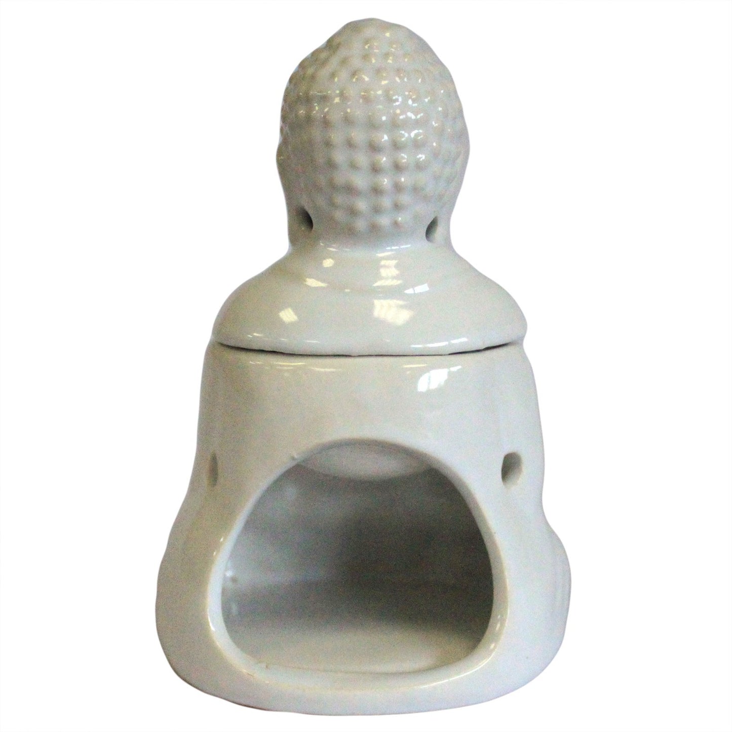 Arzator Buddha Alb pentru Uleiuri Parfumate