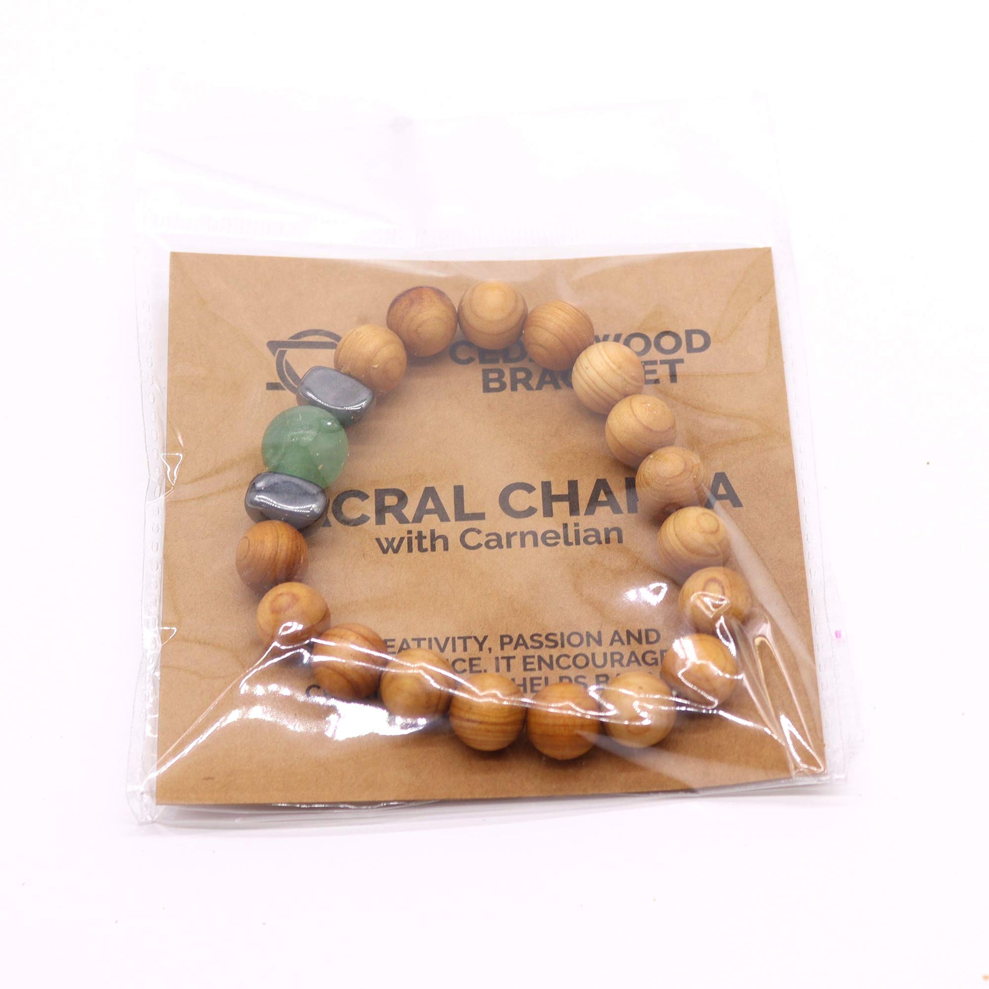 Bratara din Lemn de Cedru  - Chakra Sacrala
