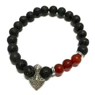 Bratara din Piatra de Lava - Carnelian
