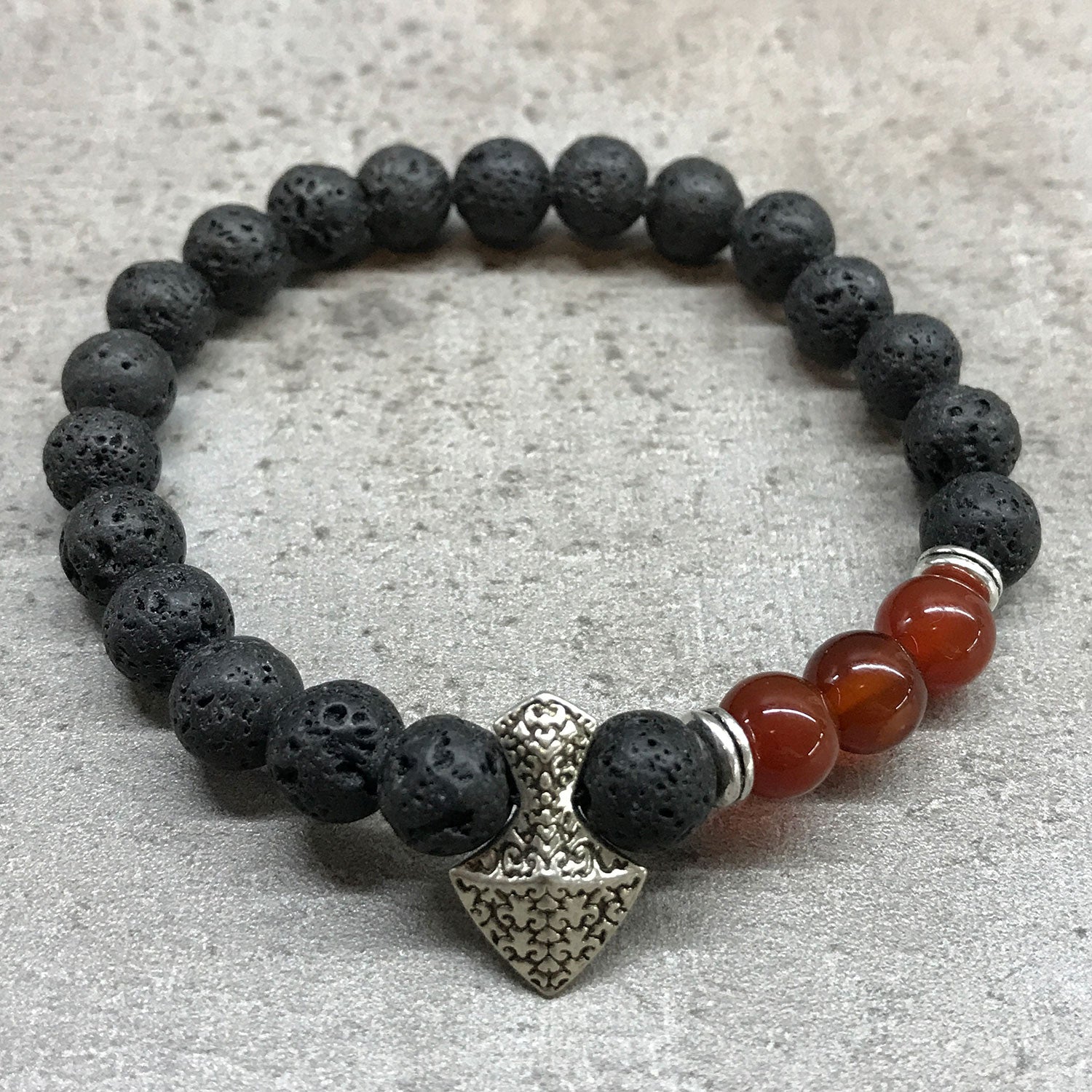 Bratara din Piatra de Lava - Carnelian