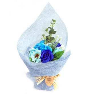 Buchet de Flori Albastre de Sapun 