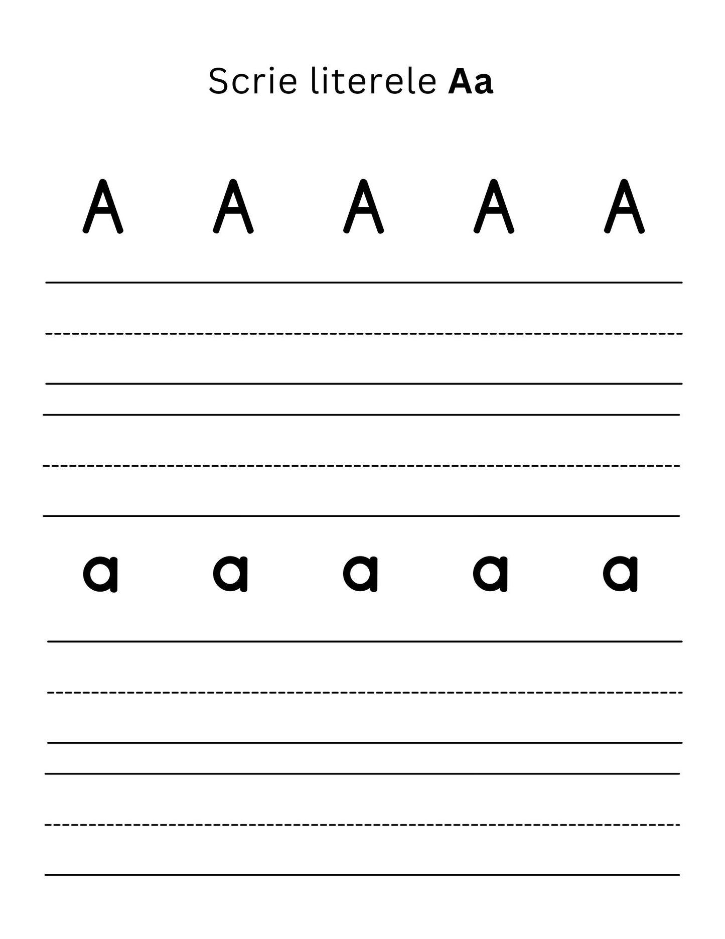 Caiet Distractiv De Invatare A Alfabetului - Joaca-te, Invata Literele, Coloreaza Si Calculeaza / Carte de Colorat / Activitati Educative Pentru Copii / Joc Creativ si Educatie / Invatare Interactiva si Distractiva / Carte Digitala / Ebook