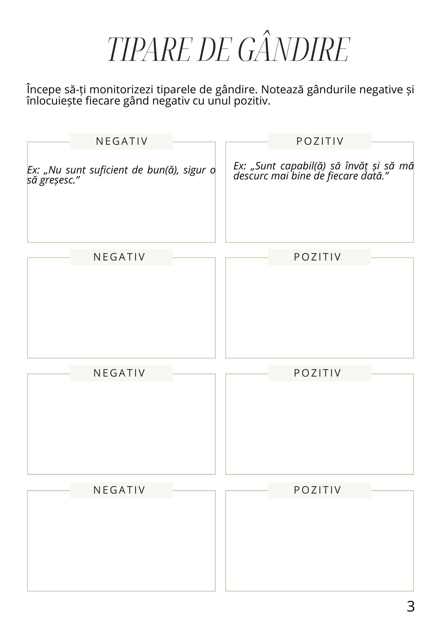 Caiet de Lucru - Plan Zilnic Pentru Manifestari / Jurnal de Manifestare si Productivitate / Planner Pentru Obiective si Intentii / Dezvoltare Personala si Mindset