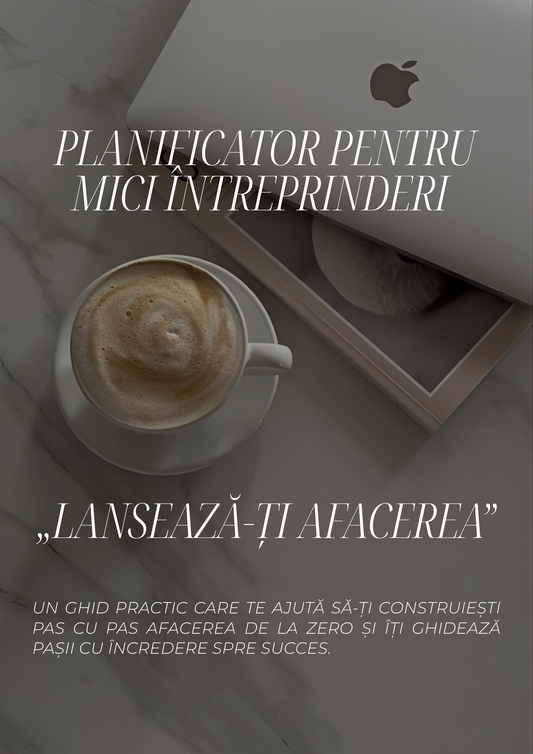 Caiet de Lucru - Planificator Pentru Mici Întreprinderi - Lanseaza-ti Afacerea / Creste-ti potentialul / Transforma-ti ideile în rezultate / Dezvoltare Personala  / Carte Digitala / Ebook 
