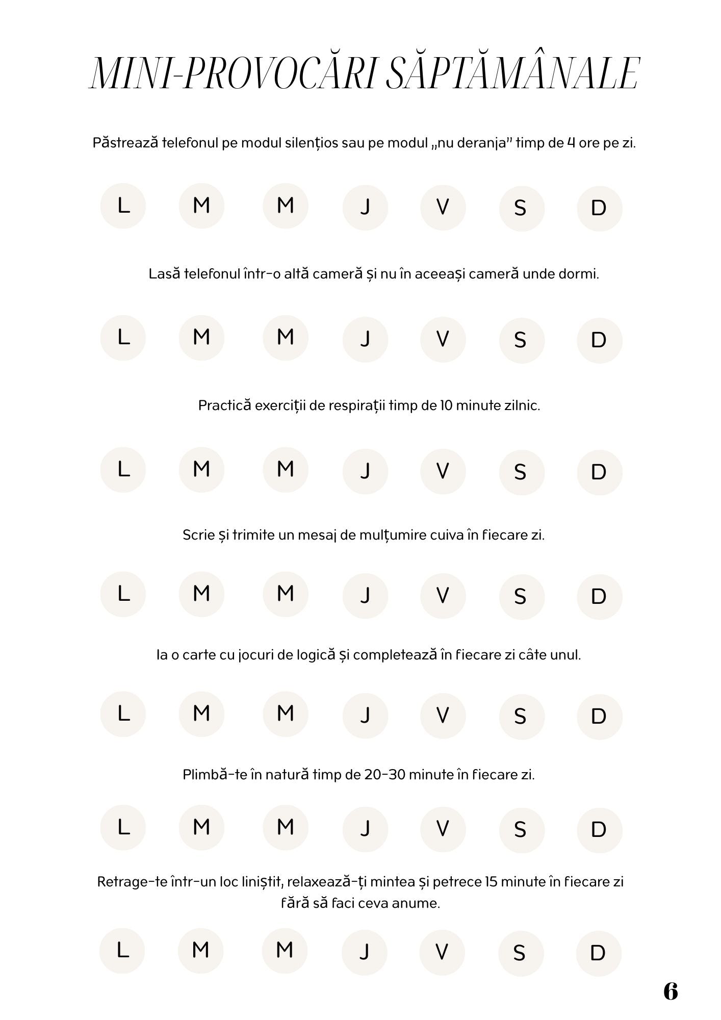 Caiet de Lucru - Puterea Unei Minti Calme - Drumul Tau Spre Claritate Mentala / Dezvoltare Personală & Mindfulness