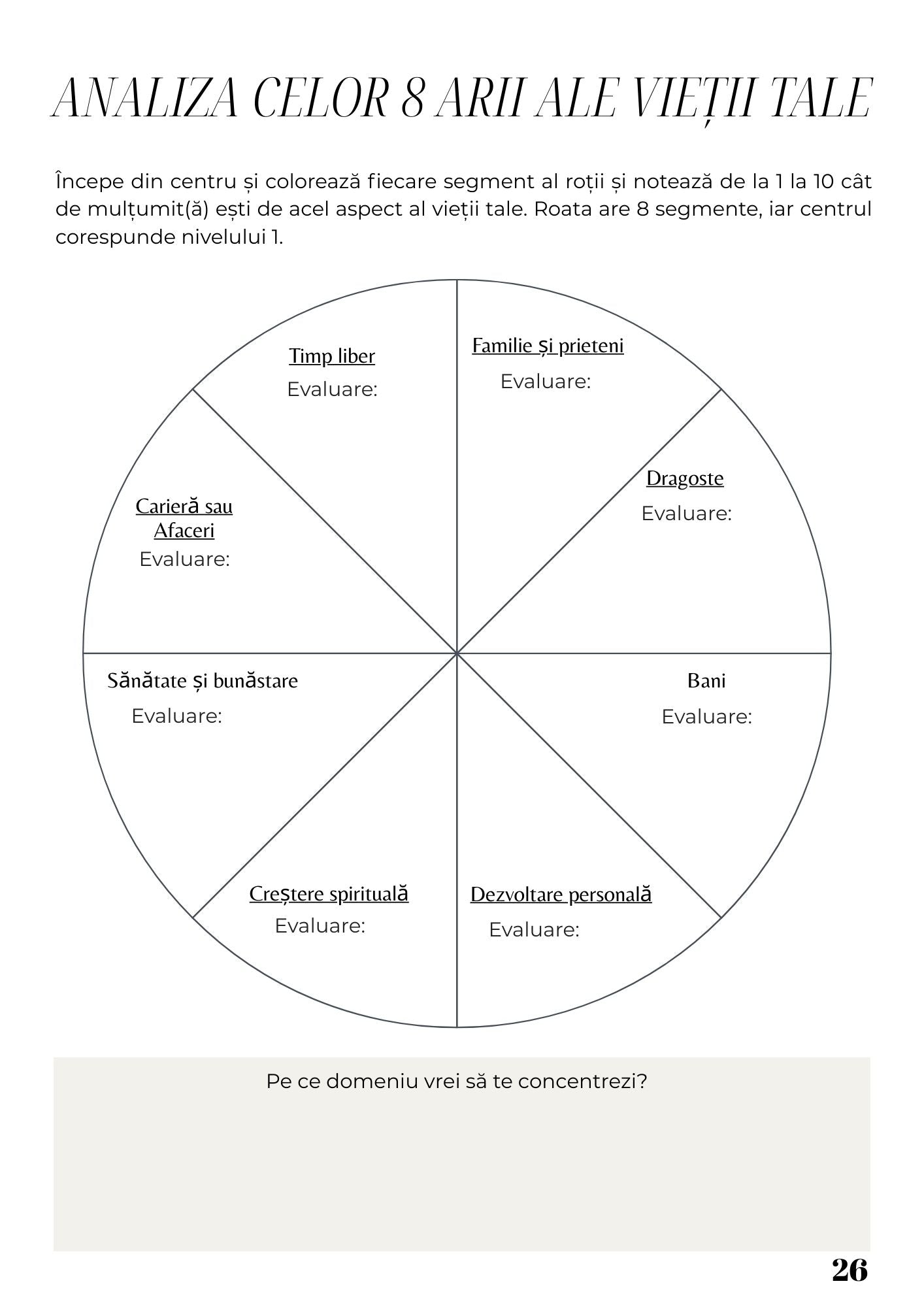Caiet de Lucru - Trezirea Spirituala - Redescopera Puterea din Tine / Claritate Mentala / Dezvoltare Personala & Mindfulness / Vindecare si Autocunoastere
