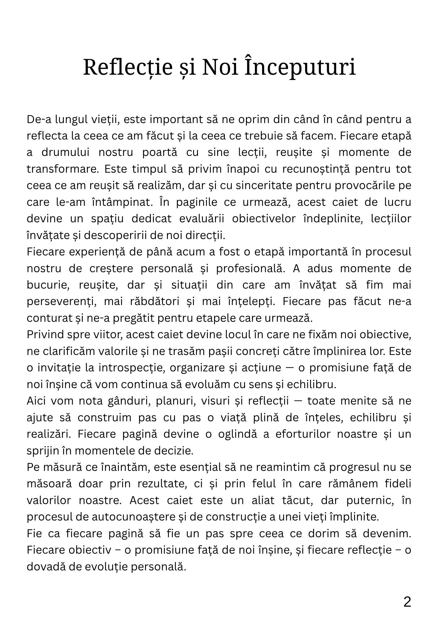 Caietul Meu de Lucru - Procesul Meu de Transformare / Autovindecare / Transformare Interioara / Regasirea Echilibrului / Calm, Claritate si Curaj
