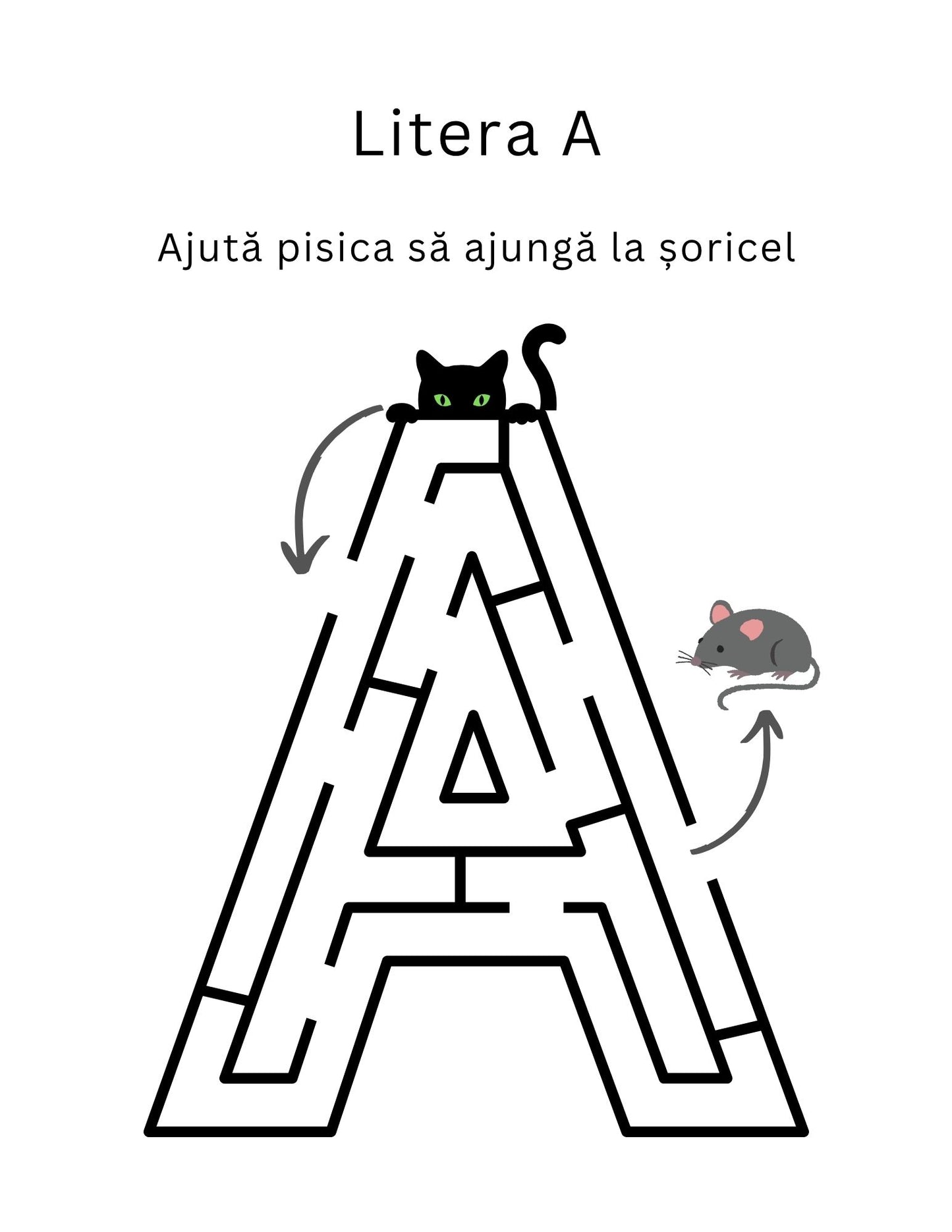 Carte cu Activitati - Alfabetul - Coloreaza si Invata Literele / Activitati Educative Pentru Copii / Joc Creativ si Educatie / Invatare Interactiva si Distractiva