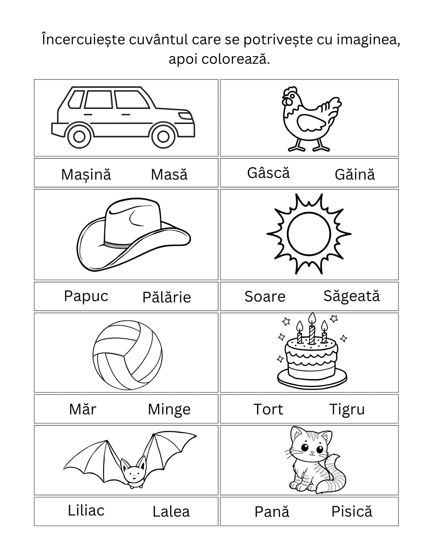 Carte cu Activitati - Alfabetul - Coloreaza si Invata Literele / Activitati Educative Pentru Copii / Joc Creativ si Educatie / Invatare Interactiva si Distractiva
