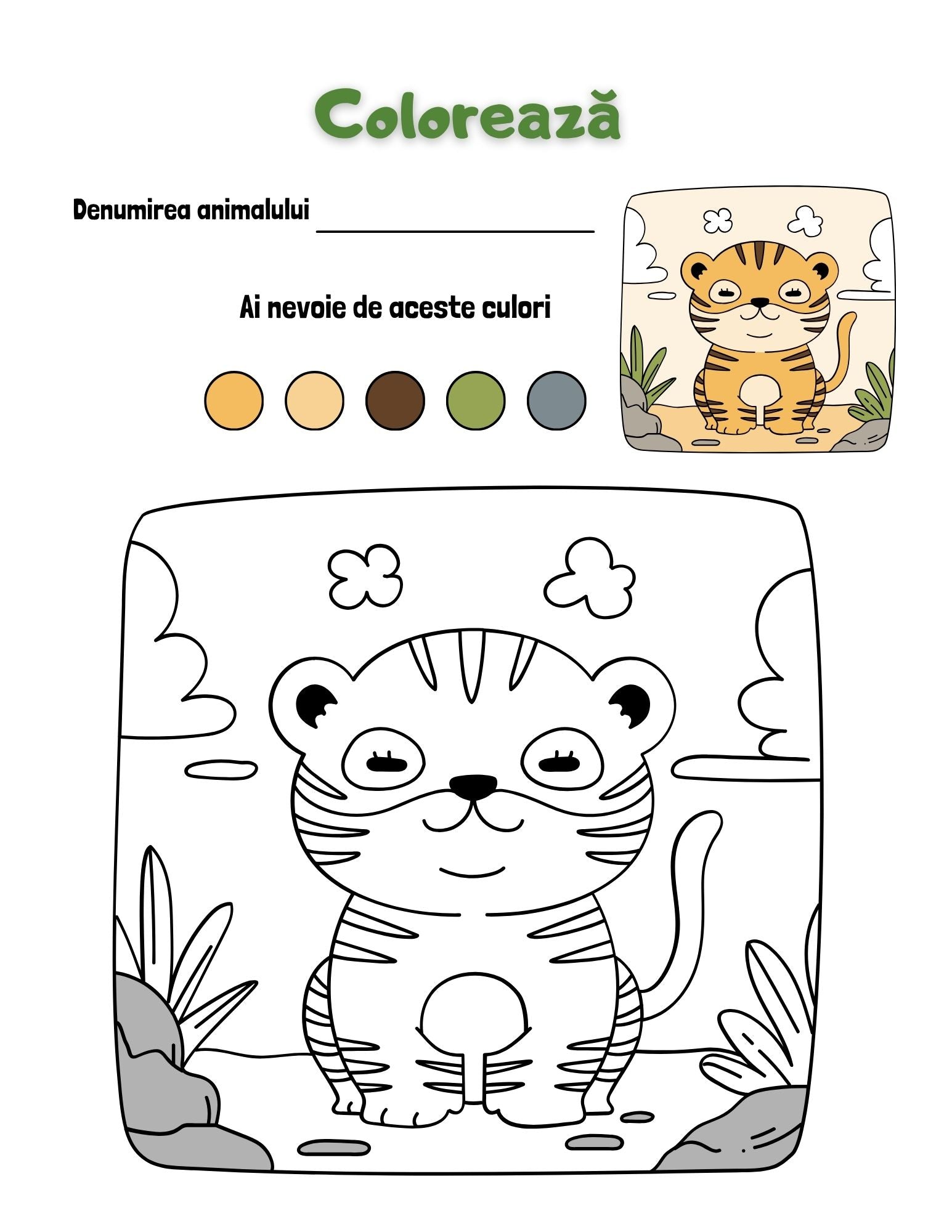 Carte cu Activitati - Alfabetul - Coloreaza si Invata Literele / Activitati Educative Pentru Copii / Joc Creativ si Educatie / Invatare Interactiva si Distractiva