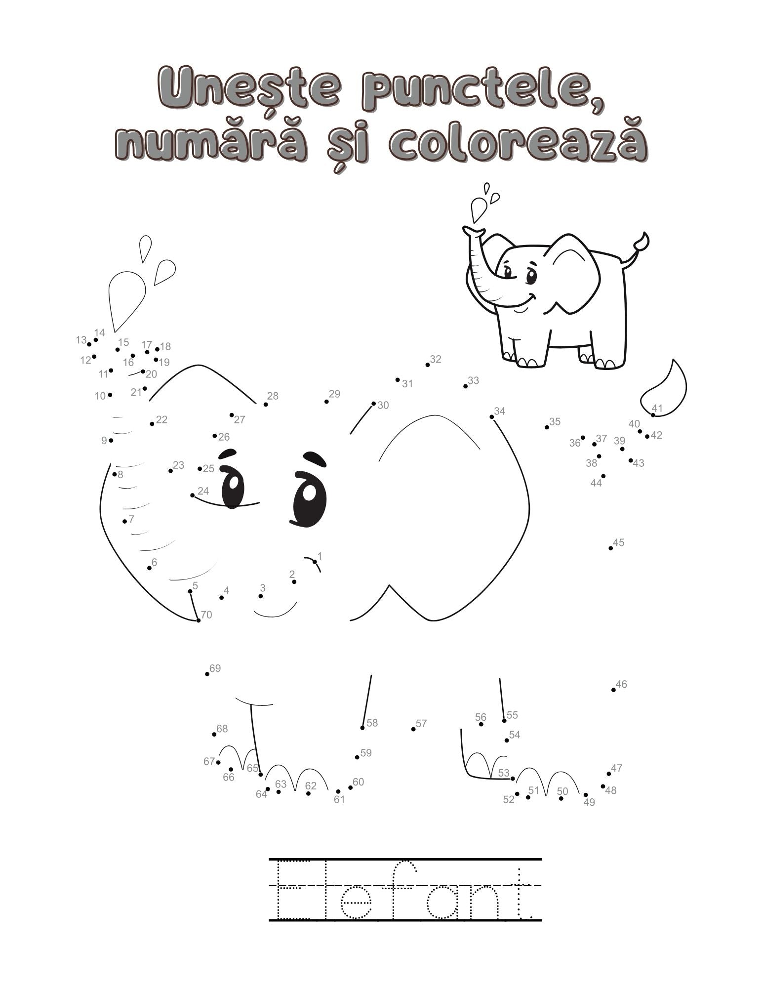 Carte cu Activitati - Culori, Numere si Zambete / Carte de Colorat / Activitati Educative Pentru Copii / Joc Creativ si Educatie / Invatare Interactiva si Distractiva