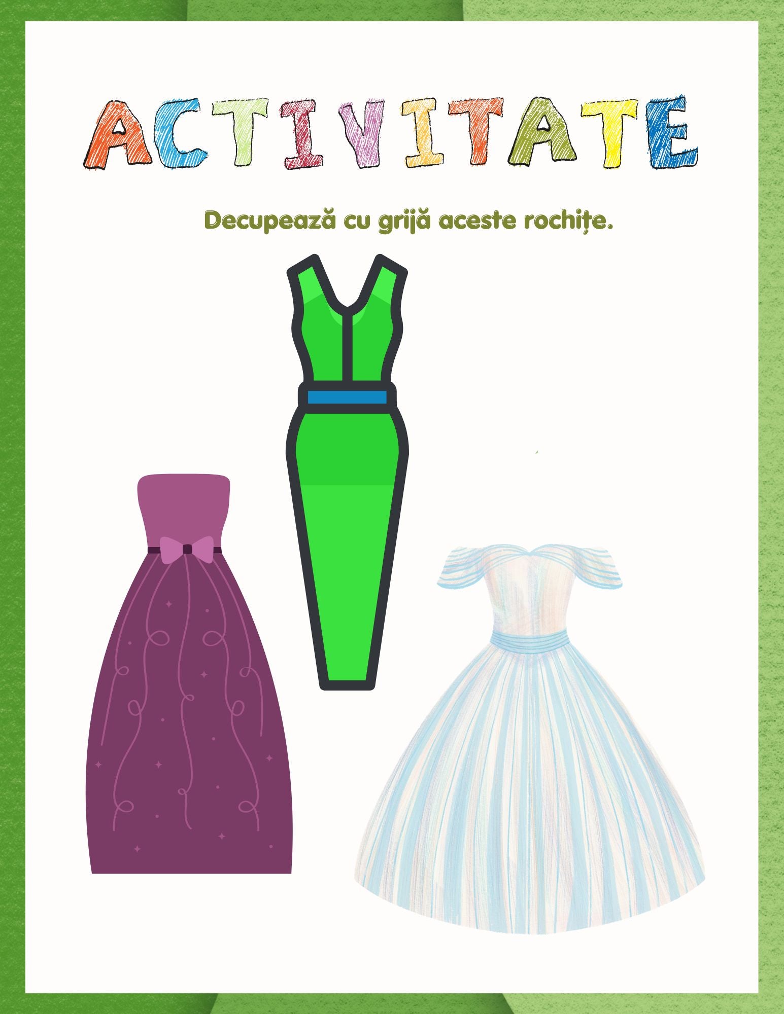 Carte cu Activitati - Decupam , Coloram si Ne Jucam - Activitati Educative Pentru Copii / Joc Creativ si Educatie / Invatare Interactiva si Distractiva