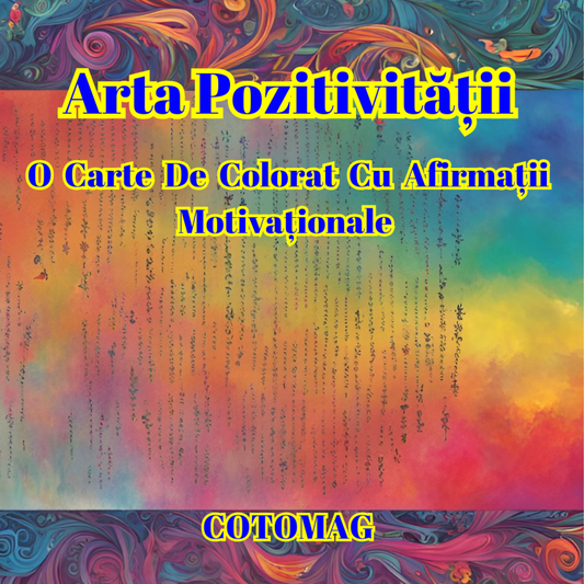 Carte de Colorat Arta Pozitivitatii - O Carte de Colorat cu Afirmatii Motivationale / Carte Digitala / Ebook
