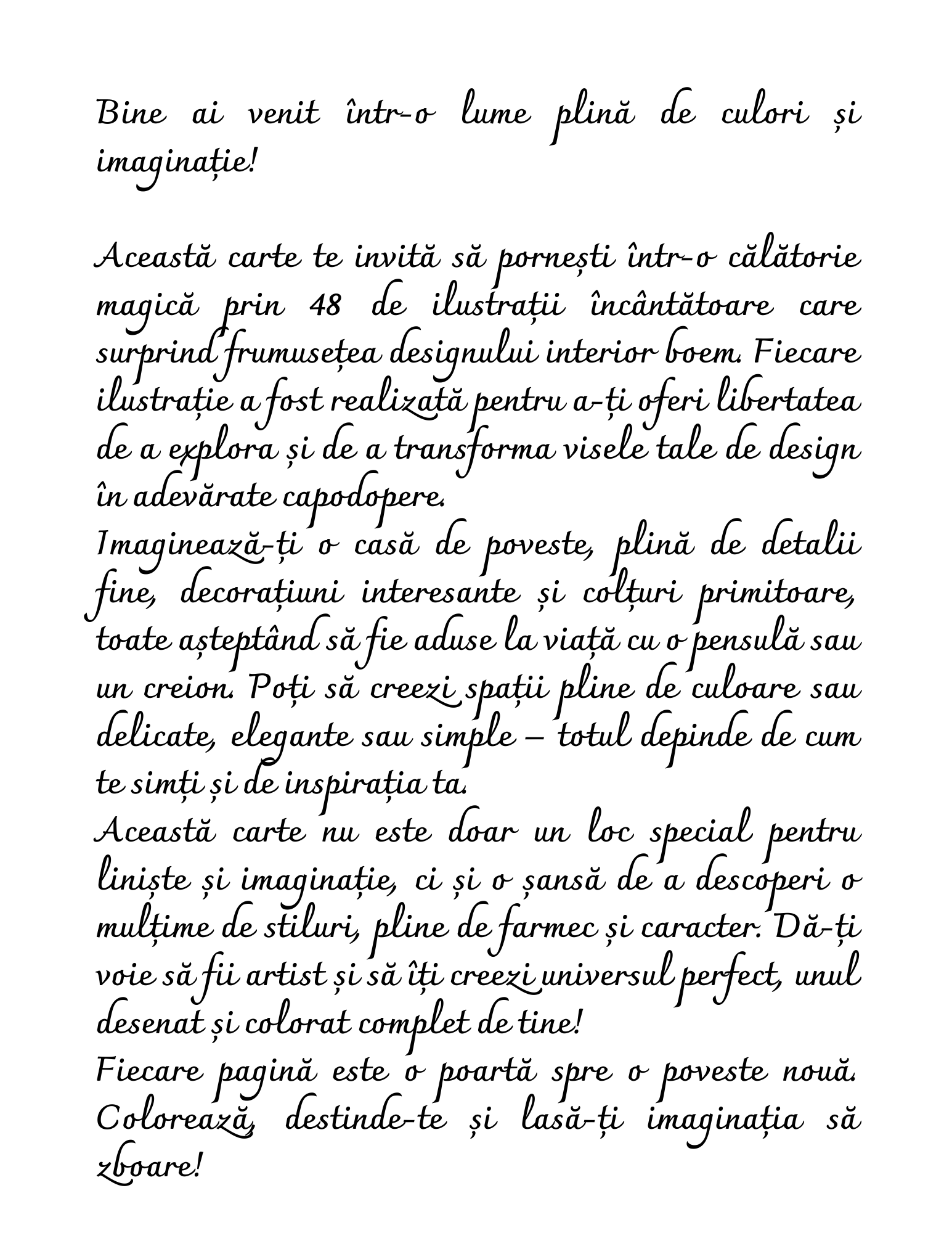 Carte de Colorat Cozy Moments - Interioare Boeme: Creează-ti Universul Perfect,  Pentru Adulti si Copii / Carte Digitala / Ebook