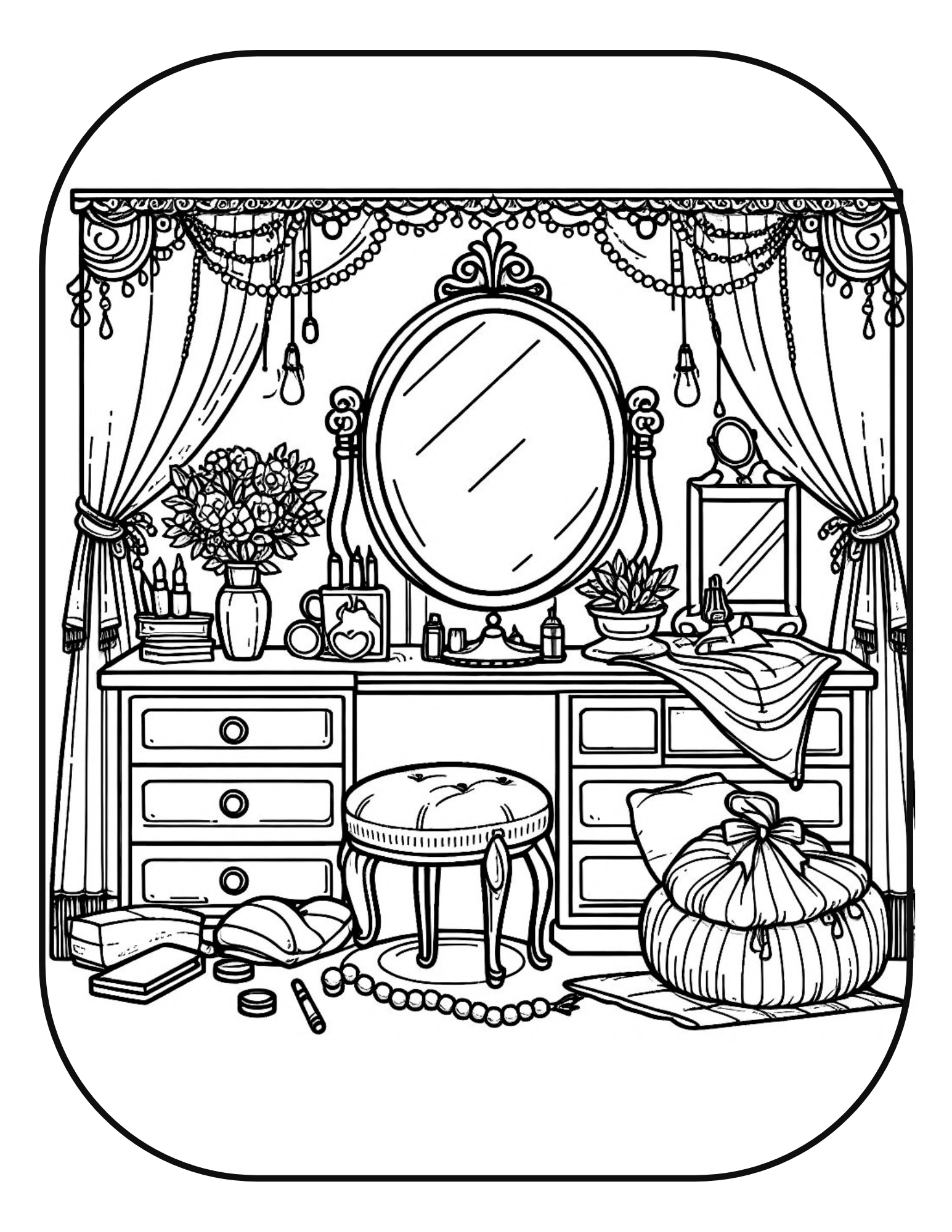 Carte de Colorat Cozy Moments - Interioare Boeme: Creează-ti Universul Perfect,  Pentru Adulti si Copii / Carte Digitala / Ebook