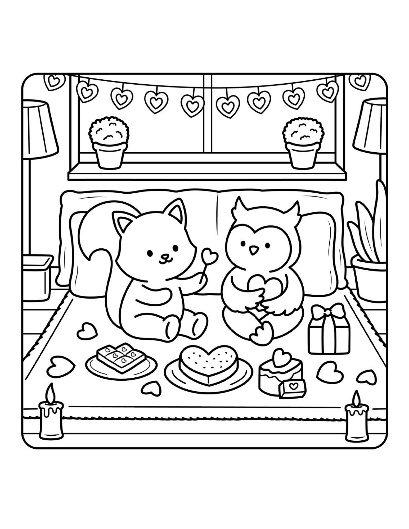 Carte de Colorat Cozy Moments - Poveste de Dragoste Spusa in Culori Pentru Adulti si Copii \ Carte Digitala \ Ebook
