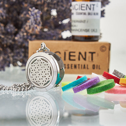Colier Bijuterii Aromaterapie - Floarea Vietii 25 mm