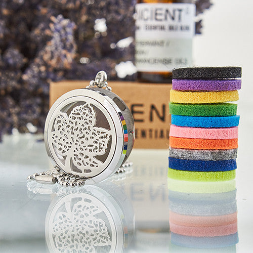 Colier Bijuterii Aromaterapie - Frunza 30 mm