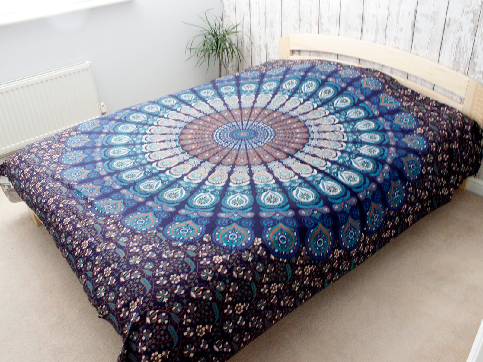 Cuvertua de Pat Dubla din Bumbac - Mandala