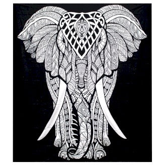 Cuvertura de Pat Dubla din Bumbac - Elefant