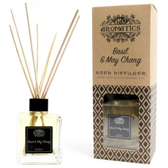 Difuzor de Stuf cu Ulei Esential de Busuioc si May Chang 200 ml