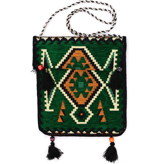 Geanta Kilim - Verde Smarald