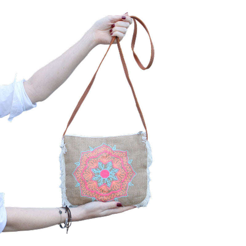 Geanta cu Franjuri - Broderie Mandala