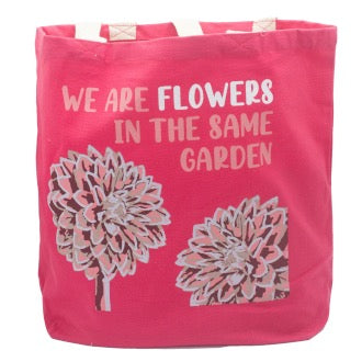 Geanta Bumbac - We are Flowers - Roz