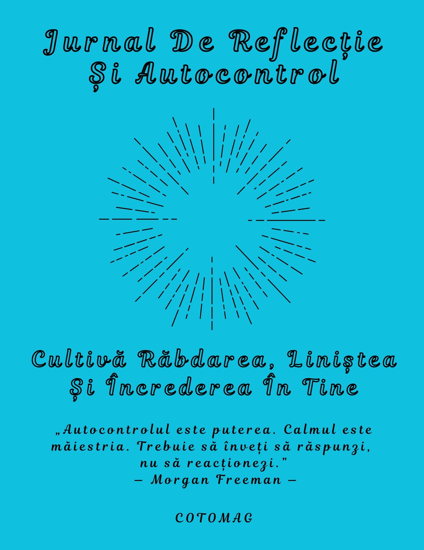Jurnal autocontrol și reflecție – jurnal pentru răbdare, calm și echilibru interior