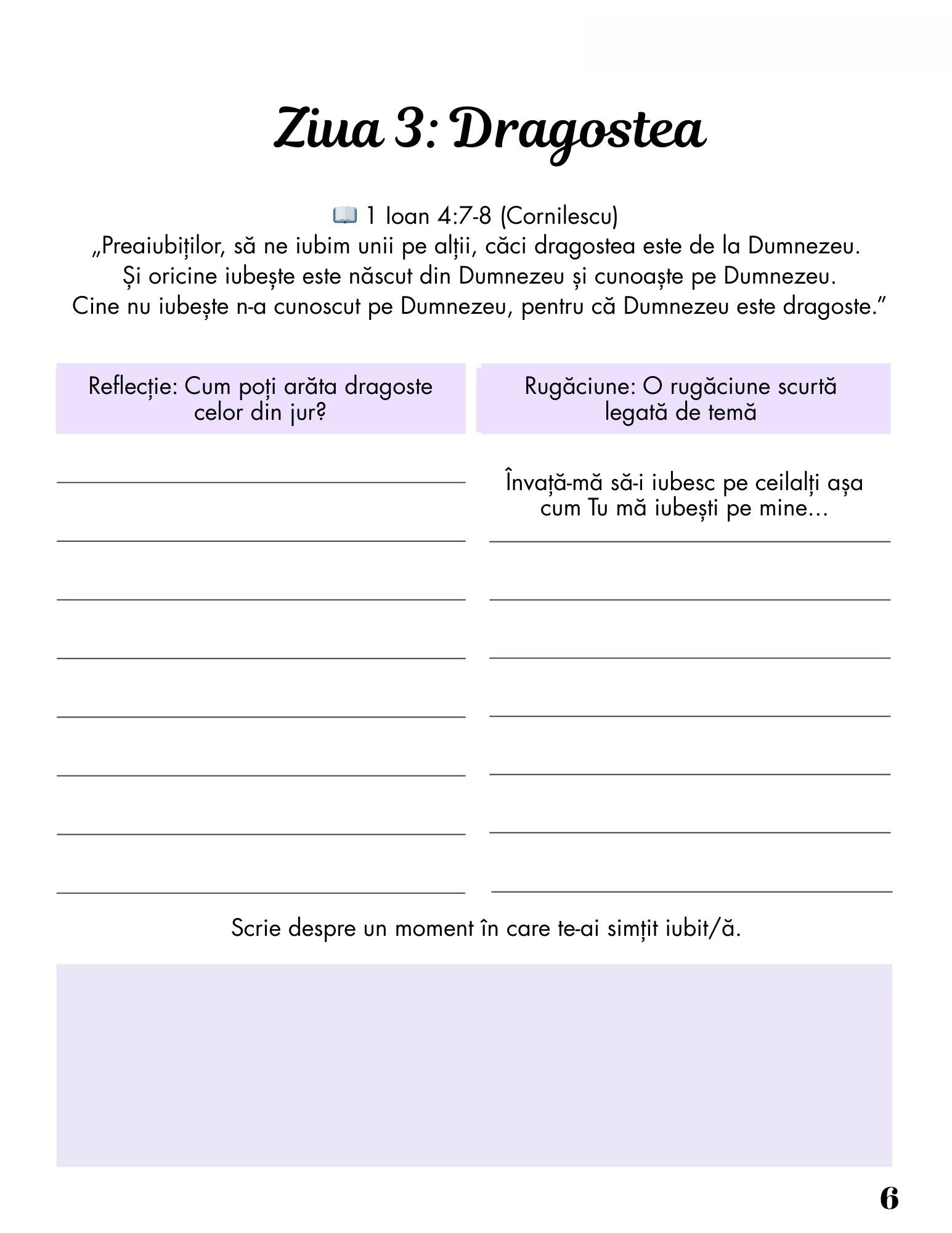 Jurnalul De Rugaciune Si De Reflectie - 30 De Zile De Har / Spiritualitate Si Dezvoltare Personala / Meditatie