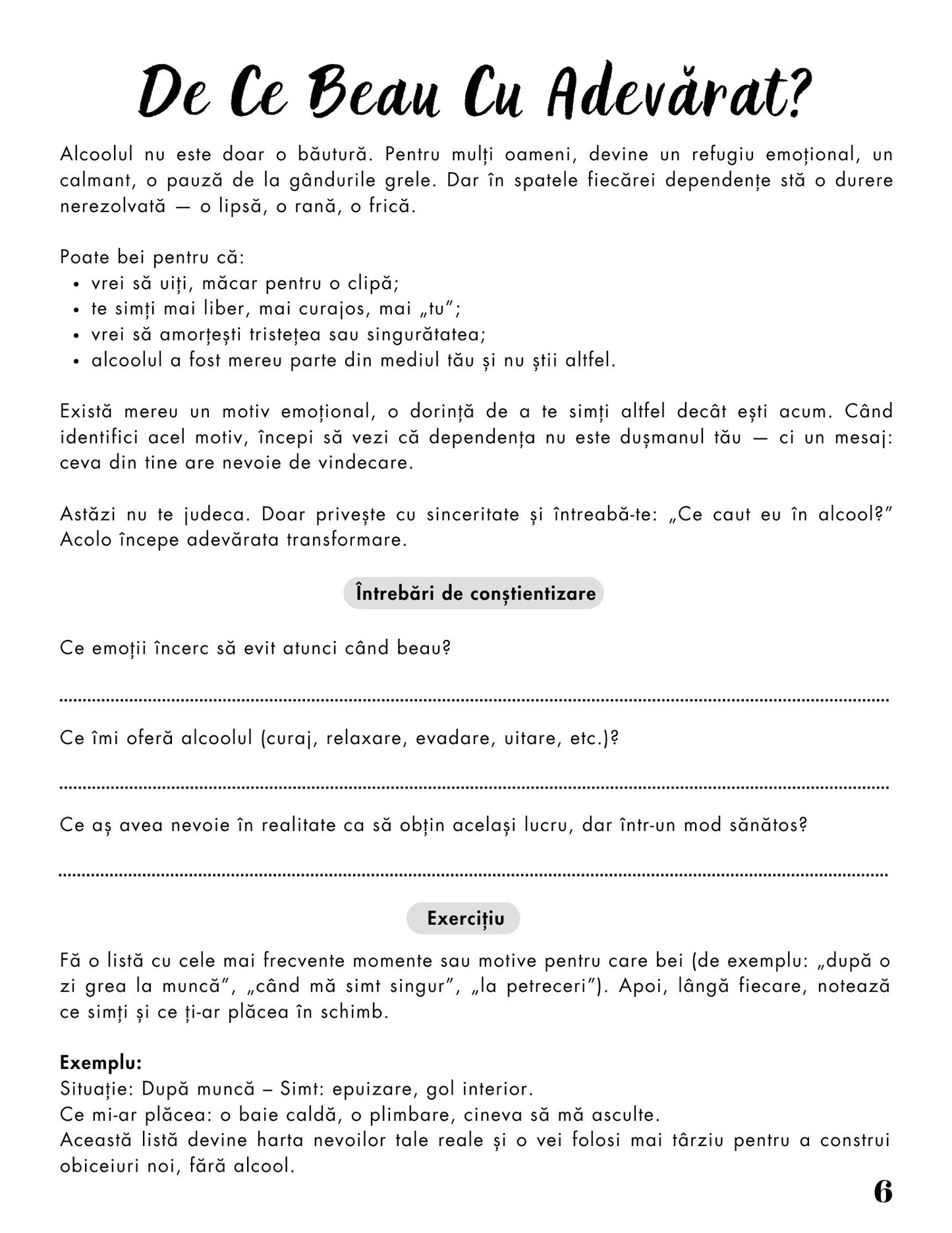 Jurnalul Eliberarii Mele - O Calatorie Pas Cu Pas Pentru Vindecarea Dependentei De Alcool - Calatoria Spre Claritate / Program de Autovindecare / Transformare Personala / Regasirea Sinelui