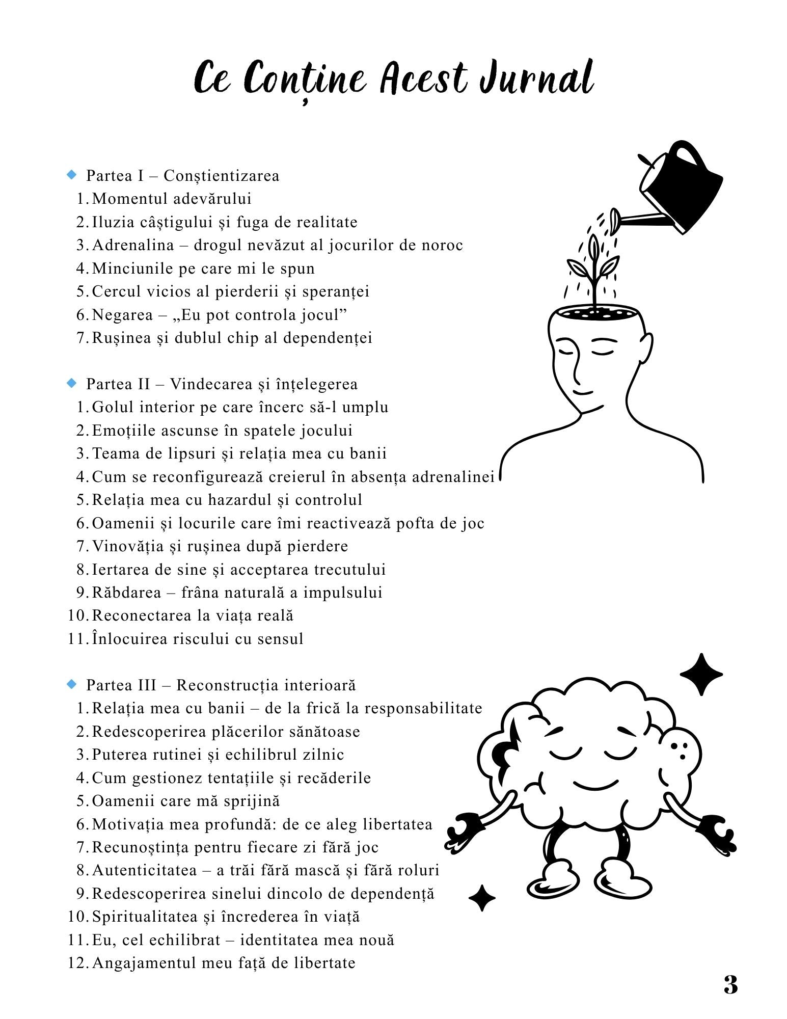 Jurnalul Eliberarii Mele - O Calatorie Pas Cu Pas Pentru Vindecarea Dependentei Jocurilor De Noroc - Calatoria Spre Claritate / Program de Autovindecare / Transformare Personala / Regasirea Sinelui