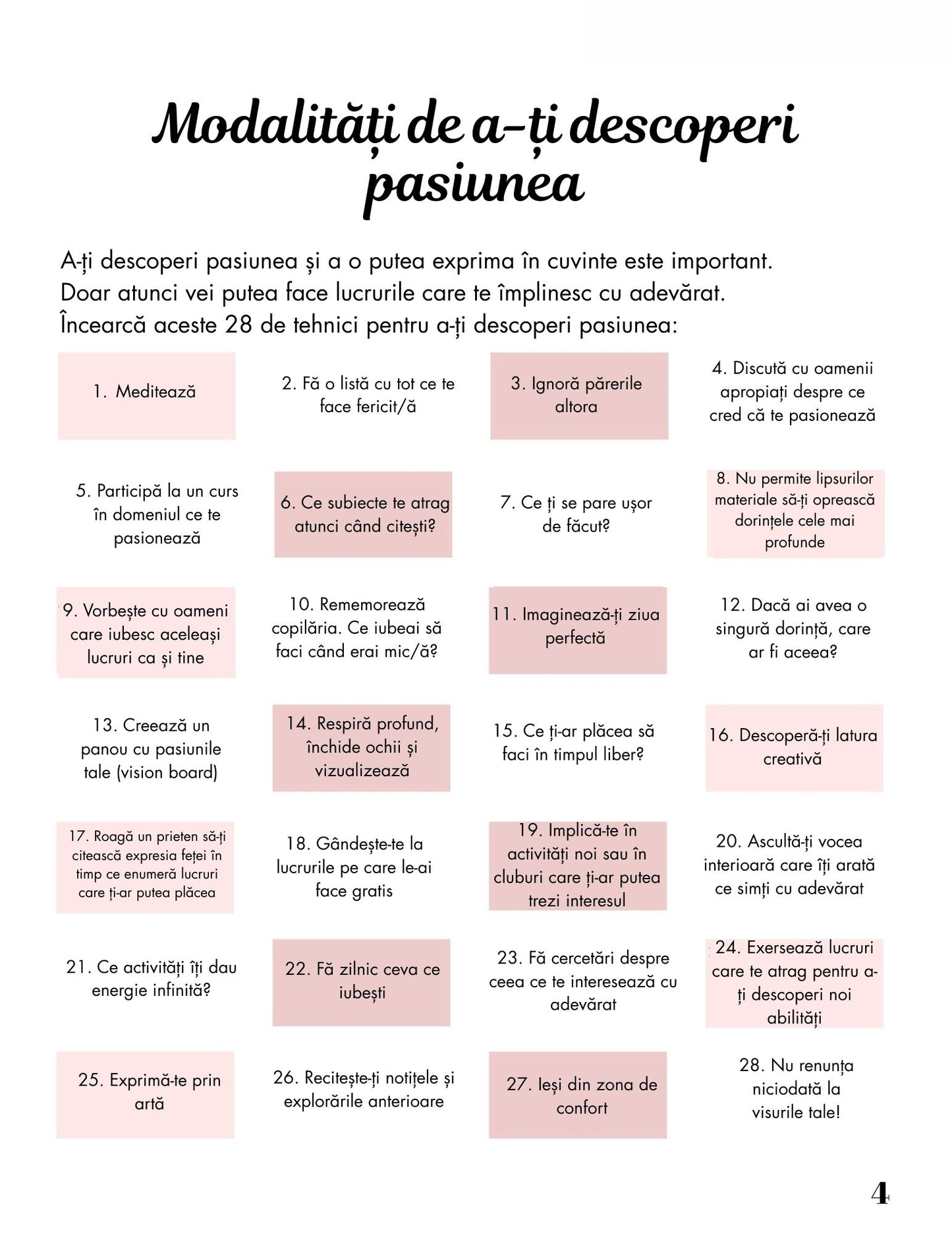 Jurnalul Gaseste-ti Pasiunea - Fii Arhitectul Visurilor Tale / Dezvoltare Personala / Motivational / Autocunoastere