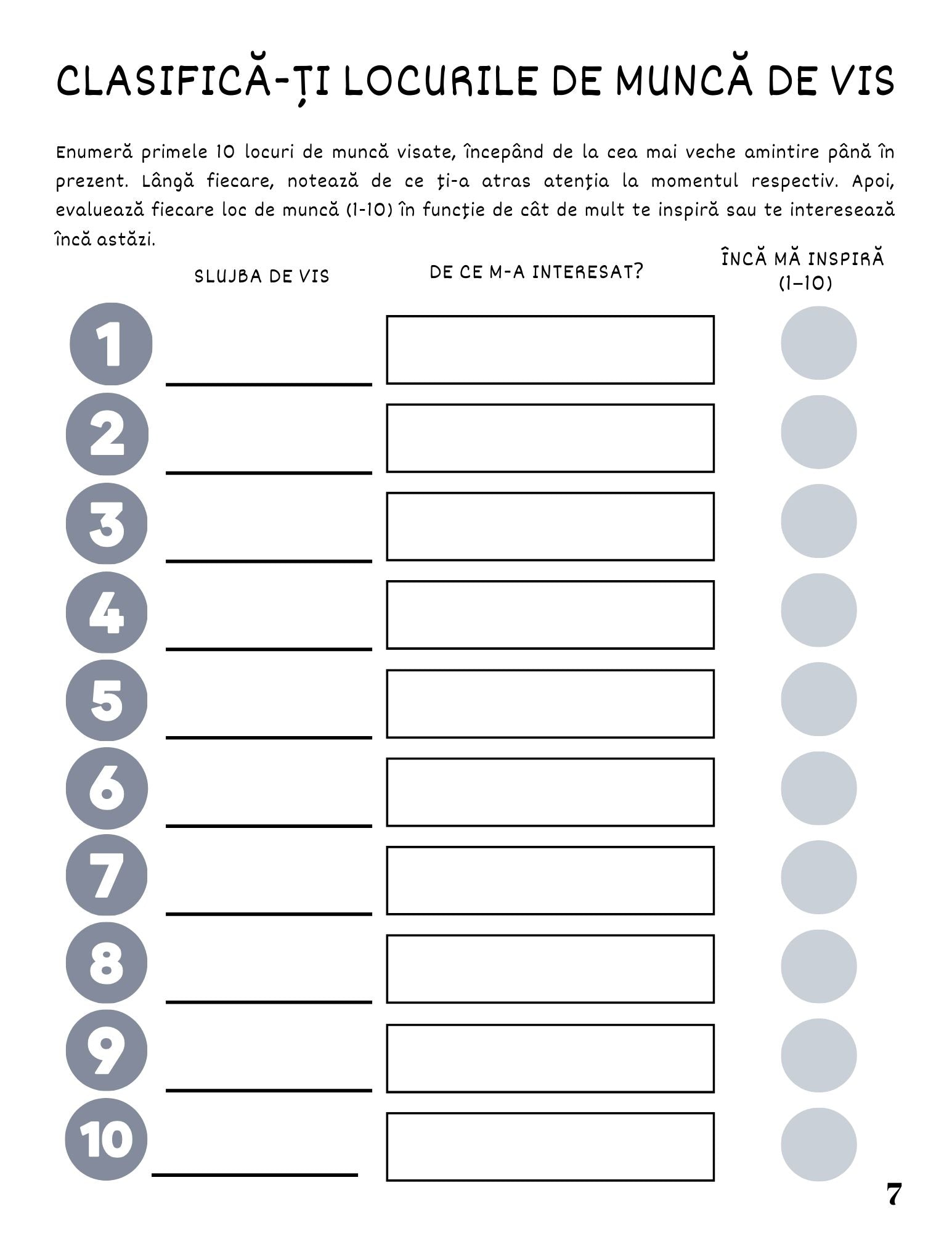 Jurnalul Meu Cu Fise de Lucru - Ce Alegere Profesionala Mi-ar Aduce Implinire / Ghid Practic / Autocunoastere / Personalitate / Dezvoltare Personala / Reflectie / Echilibru Emotional / Carte Digitala / Ebook