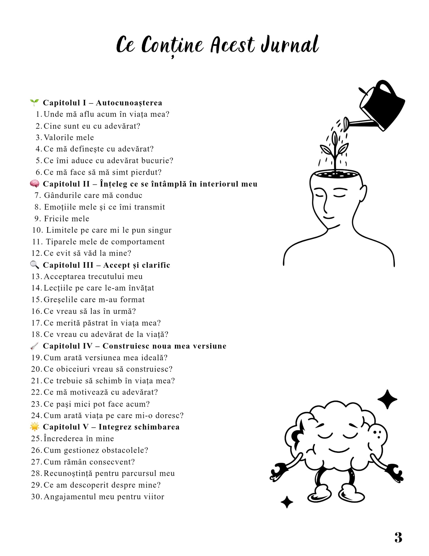 jurnal dezvoltare personală 30 zile PDF transformare obiceiuri și obiective
