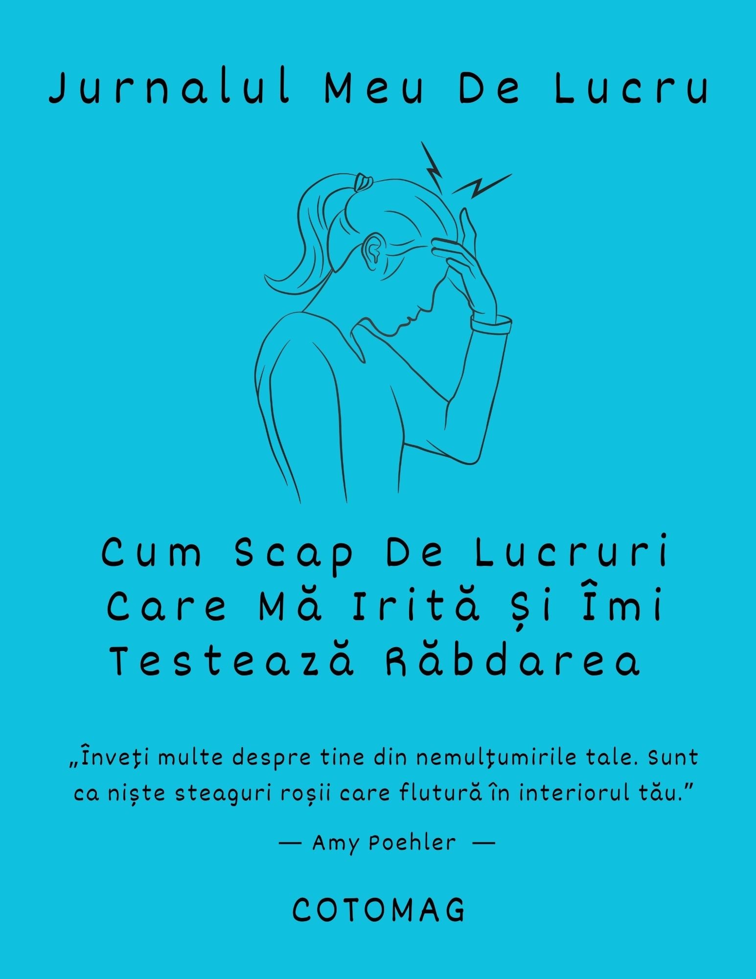 Jurnal control iritare – jurnal pentru calm, răbdare și gestionarea emoțiilor