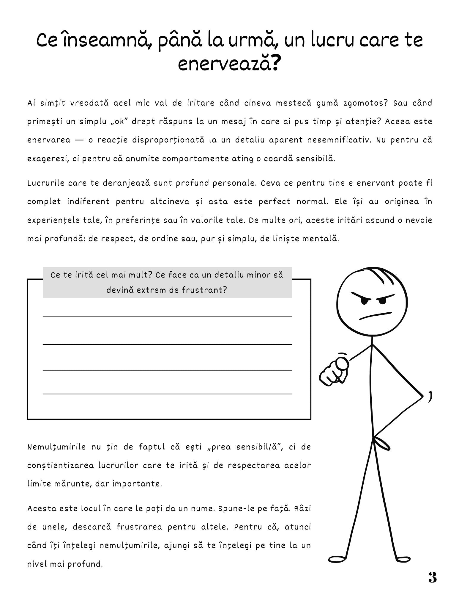 Jurnalul Meu de Lucru - Cum Scap De Lucruri Care Ma Irita Si Imi Testeaza Rabdarea / Ghid Practic / Autocunoastere / Personalitate / Dezvoltare Personala / Reflectie / Echilibru Emotional 