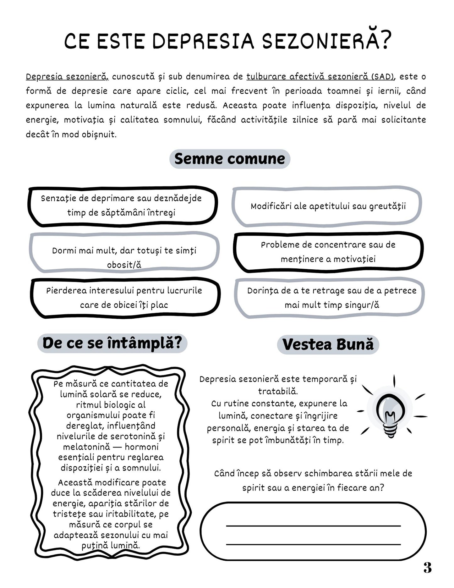 Jurnalul Meu de Lucru - Depresia sezoniera / Ghid Practic / Autocunoastere / Personalitate / Dezvoltare Personala / Reflectie / Echilibru Emotional / Carte Digitala / Ebook