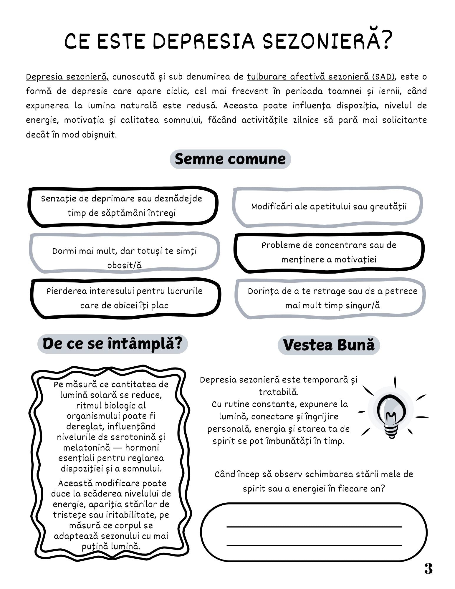 Jurnalul Meu de Lucru - Depresia sezoniera / Ghid Practic / Autocunoastere / Personalitate / Dezvoltare Personala / Reflectie / Echilibru Emotional / Carte Digitala / Ebook