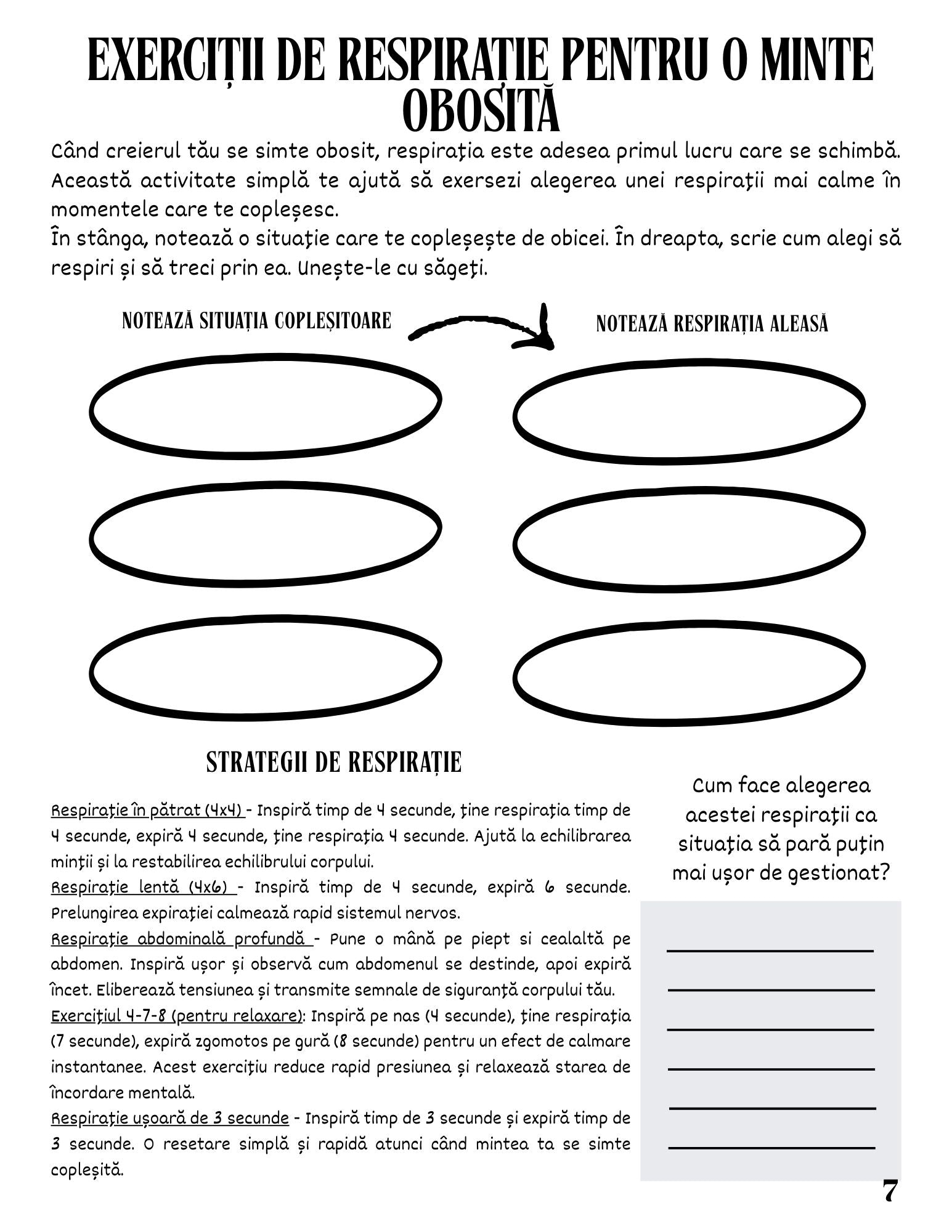 Jurnalul Meu de Lucru - Suprasolicitarea Mentala - Procesul Meu de Reflectie si Constientizare / Ghid Practic / Autocunoastere / Personalitate / Dezvoltare Personala / Reflectie / Echilibru Emotional