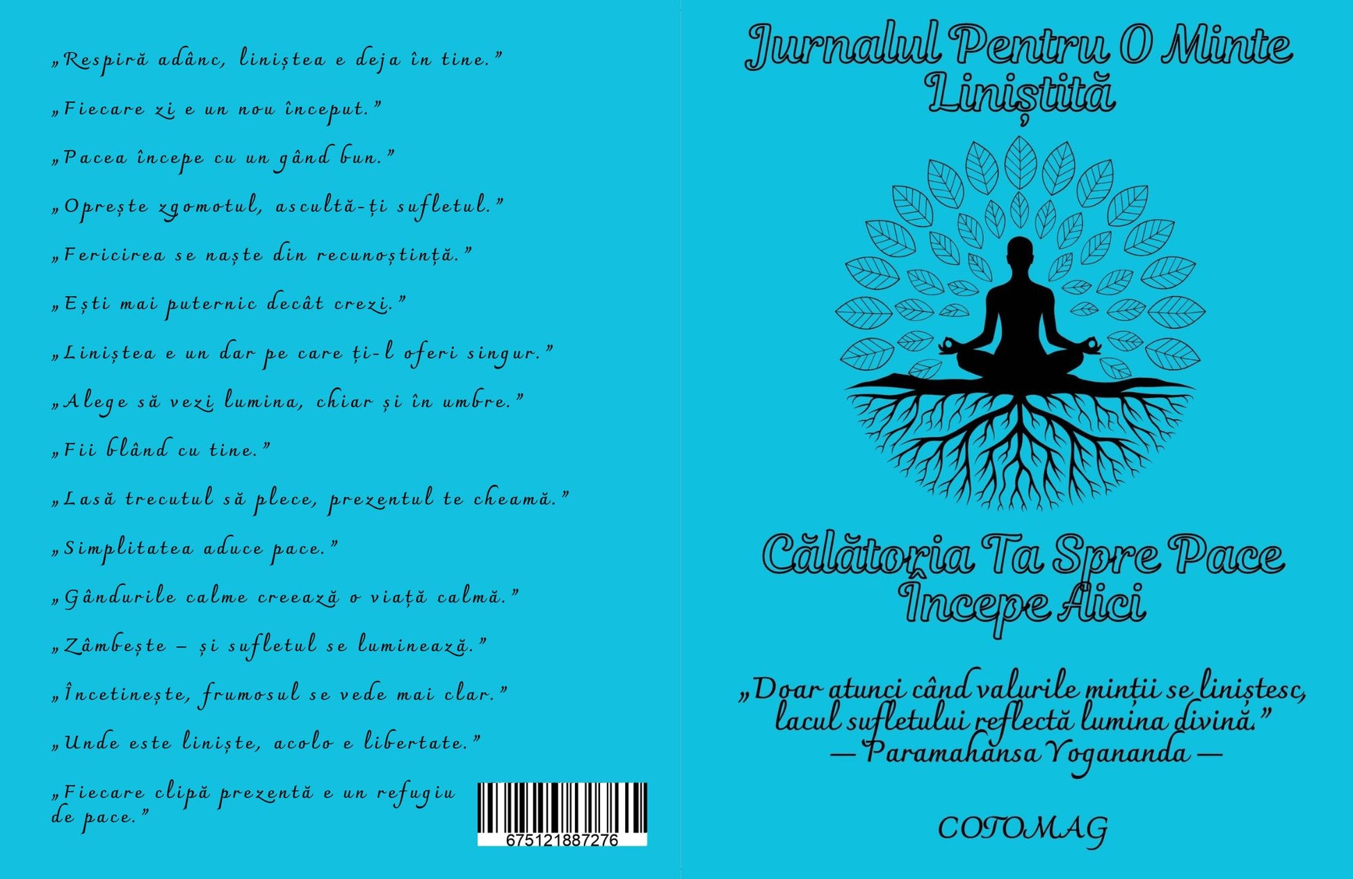 Jurnalul Pentru O Minte Linistita - Calatoria Ta Spre Pace Incepe Aici / Dezvoltare Personala / Autocunoastere / Mindfulness Si Gestionarea Emotiilor